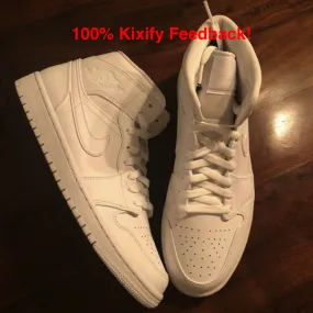 Air Jordan 1 Mid Triple White