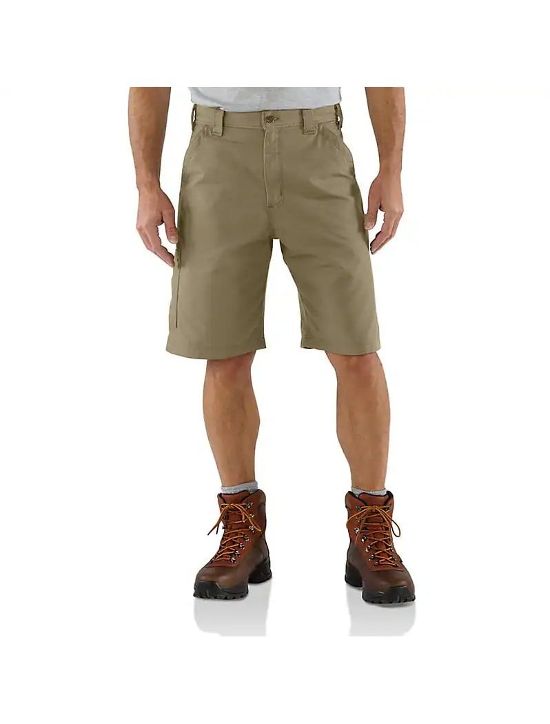 Carhartt Men's Loose Fit Canvas Utility Work Short in Dark Khaki