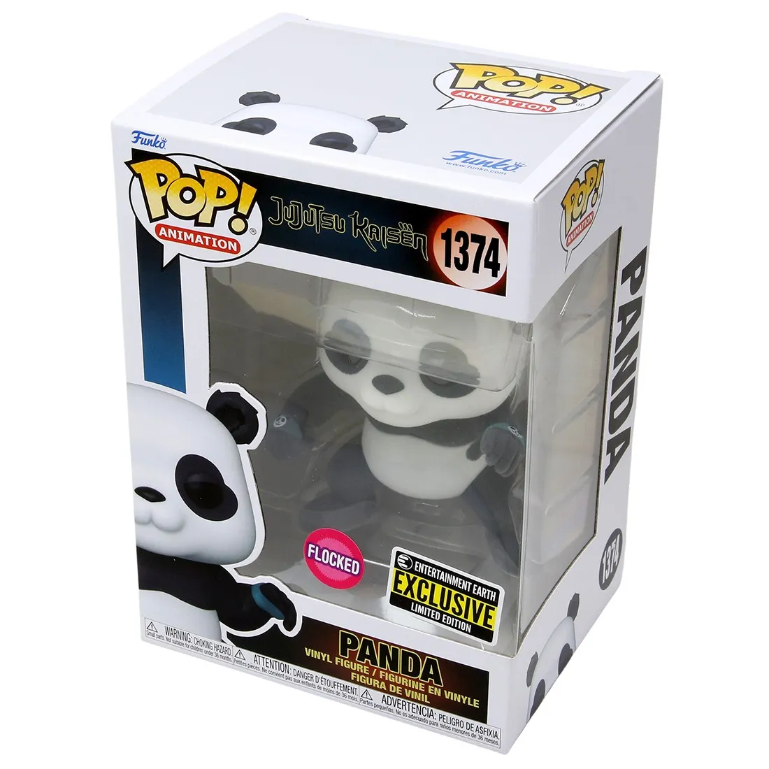 Funko POP Animation Jujutsu Kaisen - Panda Flocked Entertainment Earth Exclusive (white)