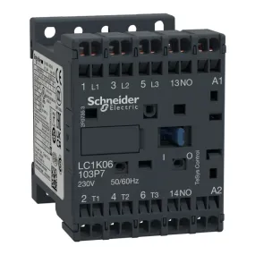 Schneider Electric TeSys K LC1K Contactor, 24 V ac Coil, 3-Pole, 6 A, 2.2 kW, 3NO, 690 V ac