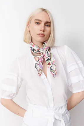 Stella Forest PAMELA WHITE SHORT SLEEVED SHIRT