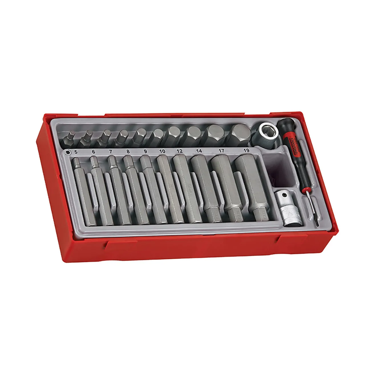Teng TTHEX23 Metric Hex Bit Socket Set 23 Pieces